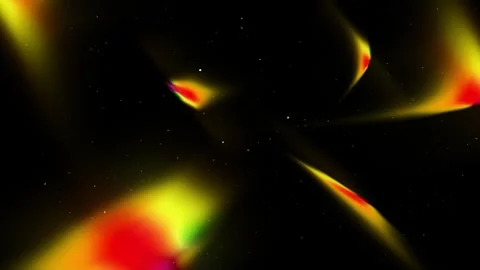 Abstract Rainbow Light Flare in Space | Star Field &amp; Dust Overlay by NipaArts Stock Footage 312515308