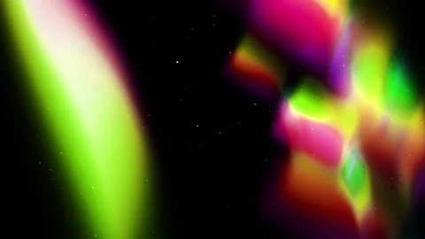 Abstract Rainbow Light Flare in Space | Star Field &amp; Dust Overlay by NipaArts Stock Footage 312515326
