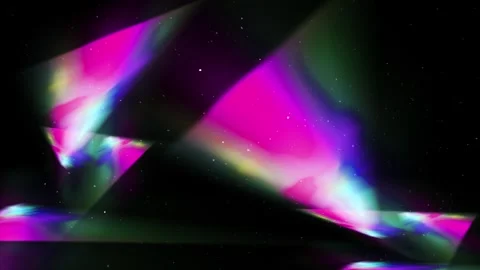 Abstract Rainbow Light Flare in Space | Star Field &amp; Dust Overlay by NipaArts Stock Footage 312515547