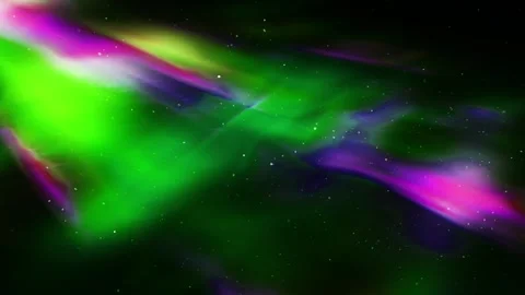 Abstract Rainbow Light Flare in Space | Star Field &amp; Dust Overlay by NipaArts Stock Footage 312515588