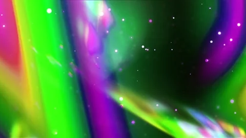 Abstract Rainbow Light Flare in Space | Star Field &amp; Dust Overlay by NipaArts Stock Footage 312515612