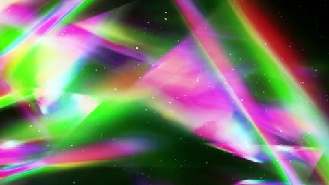 Abstract Rainbow Light Flare in Space | Star Field &amp; Dust Overlay by NipaArts Stock Footage 312515613