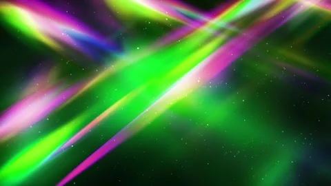 Abstract Rainbow Light Flare in Space | Star Field &amp; Dust Overlay by NipaArts Stock Footage 312515617