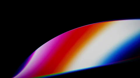 Abstract Rainbow Light Gradient on Black Background Video stock 342318575