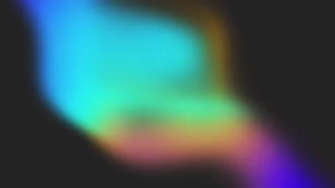 Abstract Rainbow Light Leak Overlay with Bokeh on Dark Background Stock Footage 333466956