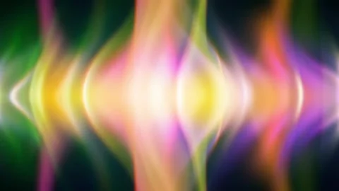 Abstract Rainbow Light Wave Background With Soft Symmetrical Glow 스톡 동영상 332298804