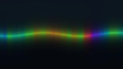 Abstract Rainbow Light Wave Seamless Loop Stock Footage 340748413