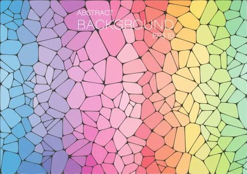 Abstract rainbow mosaic background for design Stock Illustration