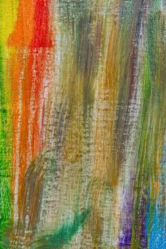 Abstract rainbow multicolored background formed by erasing paints from the ca Stock Photos