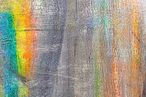 Abstract rainbow multicolored background formed by erasing paints from the ca Stock Photos