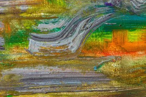 Abstract rainbow multicolored background formed by erasing paints from the ca Foto stock