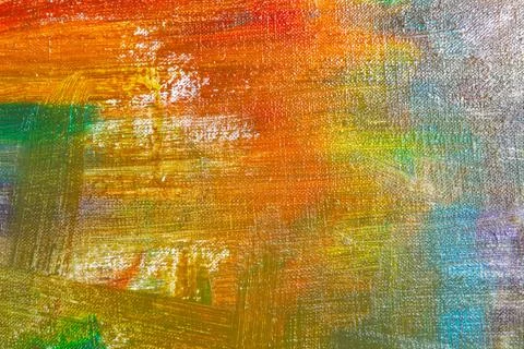 Abstract rainbow multicolored background formed by erasing paints from the ca Stock Photos