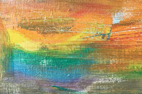 Abstract rainbow multicolored background formed by erasing paints from the ca Stock Photos