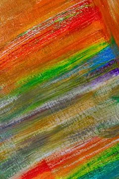 Abstract rainbow multicolored background formed by erasing paints from the ca Foto stock