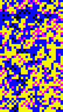 Abstract rainbow noise square pixel texture video screen Tv pattern background Illustrazione stock