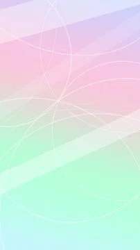 Abstract rainbow pastel technology backdrop with translucent curved lines a.. Stock Illustration
