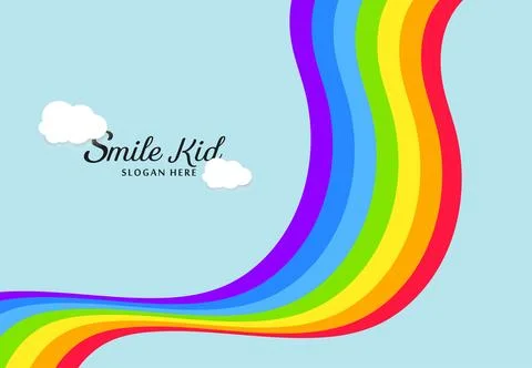 Abstract rainbow pattern design on blue background, abstract geometric rain.. Stock Illustration