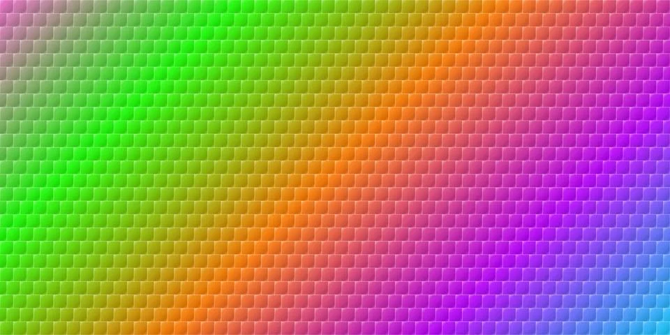 Abstract rainbow pixel background with diagonal gradient Stock Illustration