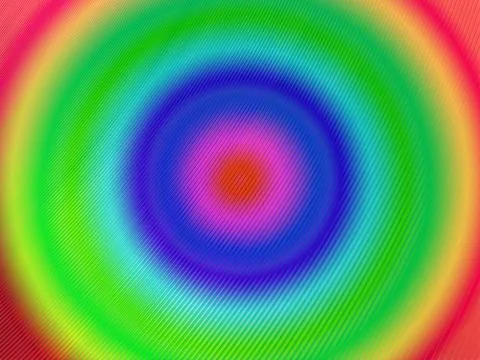 Abstract rainbow round surface, industry diversity. Stock Illustration