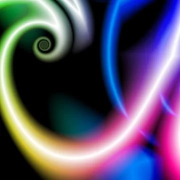 Abstract rainbow small spiral Stock Illustration
