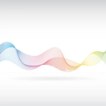 Abstract rainbow smoke 2 Stock Illustration