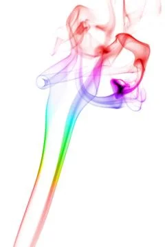 Abstract rainbow smoke background Stock Photos