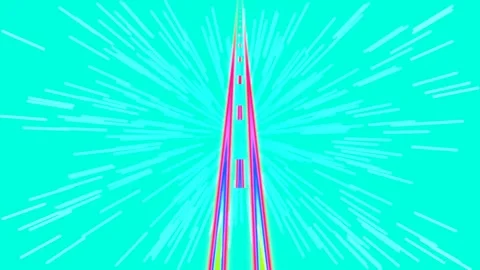 Abstract rainbow spectrum gradient background animation on magenta color Stock Footage 336536935