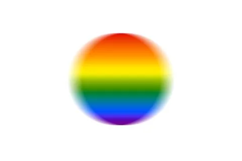Abstract rainbow sphere with smooth translucent texture and dynamic striped Stock Illustration