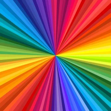 Abstract rainbow swirl 库存插图