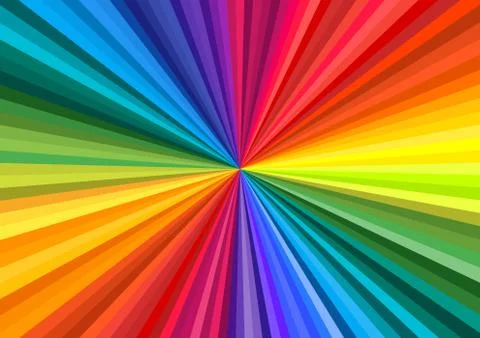 Abstract rainbow swirl Stock Illustration