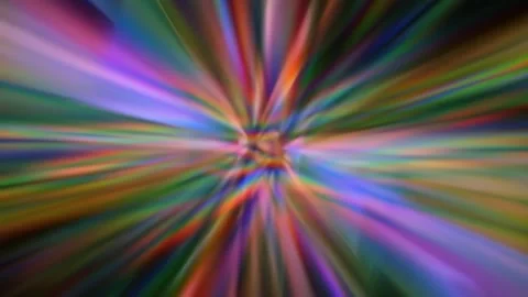 Abstract Rainbow Warp Background With Radiant Multicolor Light Burst 스톡 동영상 332302603