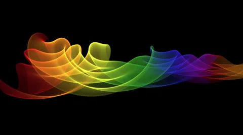 Abstract rainbow wave background Stock Footage 22897596