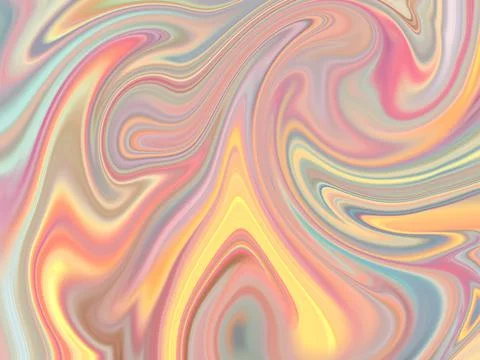 Abstract rainbow wave pattern background , greeting card or fabric Stock Illustration