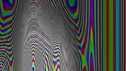 Abstract rainbow wave pattern with vibrant colors Stock Footage 340528695