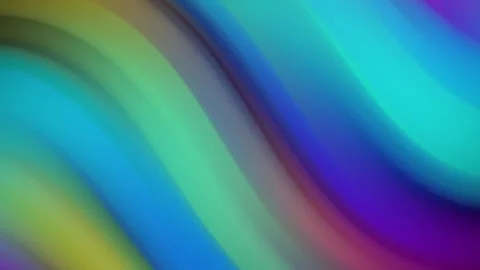 Abstract Rainbow Waves with Colorful Spectrum Lines Bright Shapes Texture Stock Footage 342369009