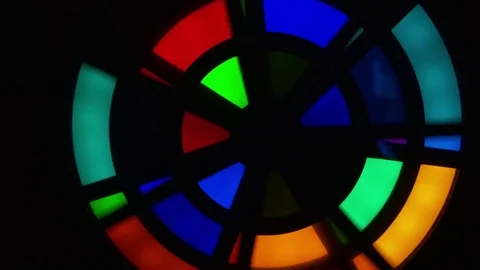 Abstract Rainbow Wheel - Background Stock Footage 73899253