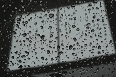 Abstract raindrop window Stock Photos