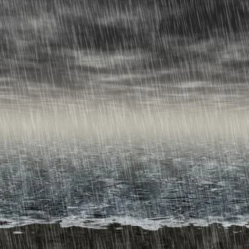 Abstract rainy landscape generated hires background Stock Illustration