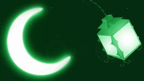 Abstract ramadan background 4K green Stock Footage 106449001