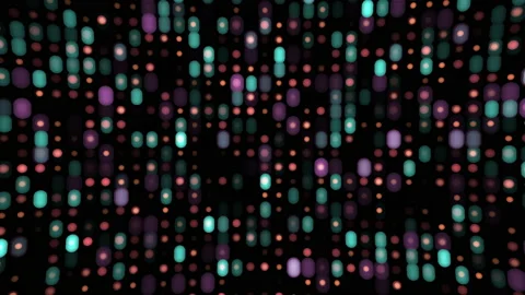 Abstract random animated glowing dots in distorted pattern. Seamless loop Stock Footage 160110955