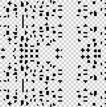 Abstract random background structure. Isolated black pixel pattern. イラスト素材