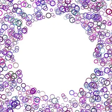 Abstract random circle background - trendy vector graphic design Illustrazione stock