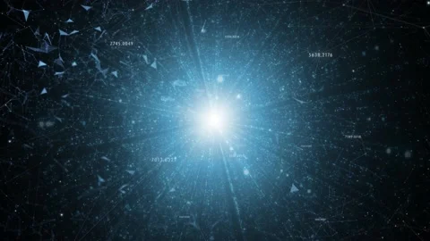 Abstract random data shining cyberspace network 스톡 동영상 229618778