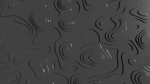 Abstract random fluid ripple effect transformations dark 3D background 4k Stock Footage 304625210
