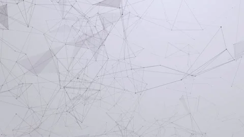 Abstract Random Geometric Screensaver with Lines and Triangles. Stock Footage 153621152