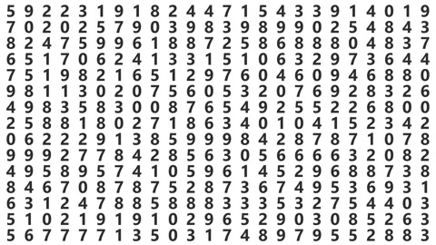 Abstract random numbers Stock Footage 255448017