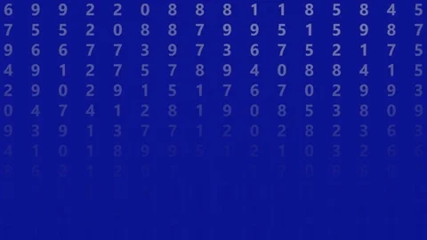 Abstract random numbers Stock Footage 255448028