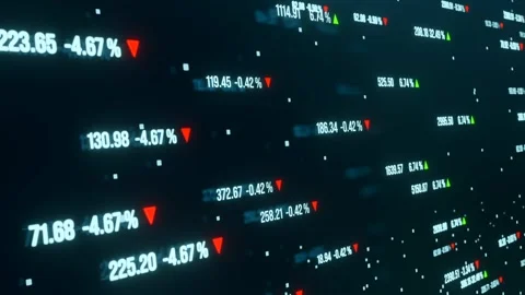 Abstract random prices with changes. Stock Footage 280468455