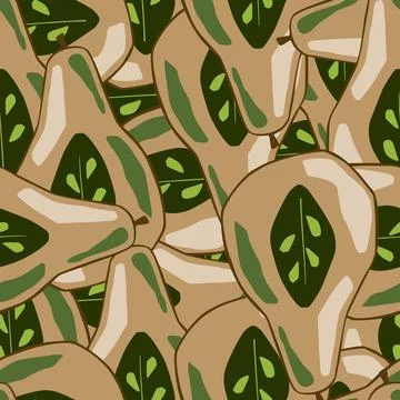 Abstract random seamless pattern with pear half ornament. Beige fruits with g Illustrazione stock