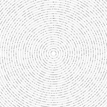 Abstract random size black circle dot particle decoration background. Stock Illustration